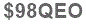 The text to enter in the texbox below is: $98QEO