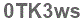 The text to enter in the texbox below is: 0TK3ws