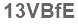 The text to enter in the texbox below is: 13VBfE
