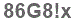 The text to enter in the texbox below is: 86G8!x