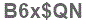 The text to enter in the texbox below is: B6x$QN