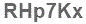 The text to enter in the texbox below is: RHp7Kx