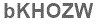 The text to enter in the texbox below is: bKHOZW