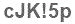 The text to enter in the texbox below is: cJK!5p