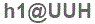 The text to enter in the texbox below is: h1@UUH