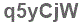 The text to enter in the texbox below is: q5yCjW