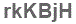 The text to enter in the texbox below is: rkKBjH