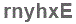 The text to enter in the texbox below is: rnyhxE