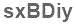 The text to enter in the texbox below is: sxBDiy