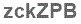 The text to enter in the texbox below is: zckZPB